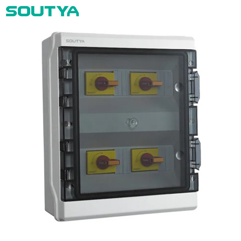 DC Isolator Box IP65 Clausura quattuor Strings